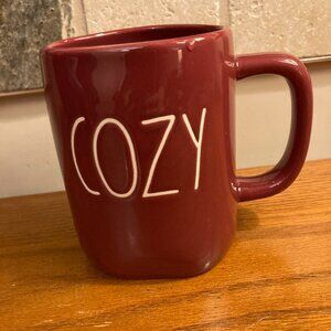 Rae Dunn Burgundy 'Cozy' Mug